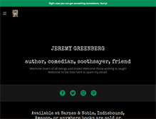 Tablet Screenshot of jeremygreenberg.com
